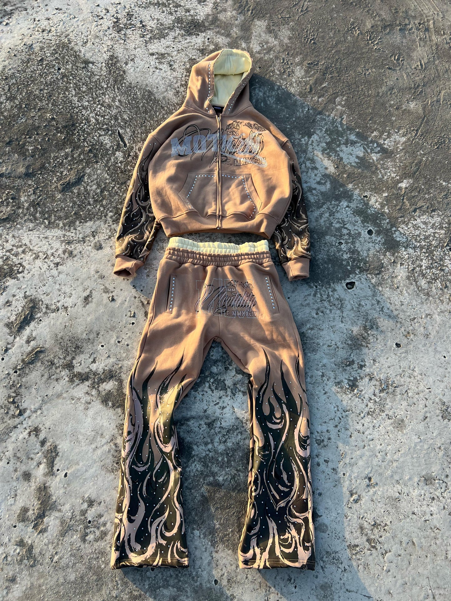 MM FLAME HOODIE SET