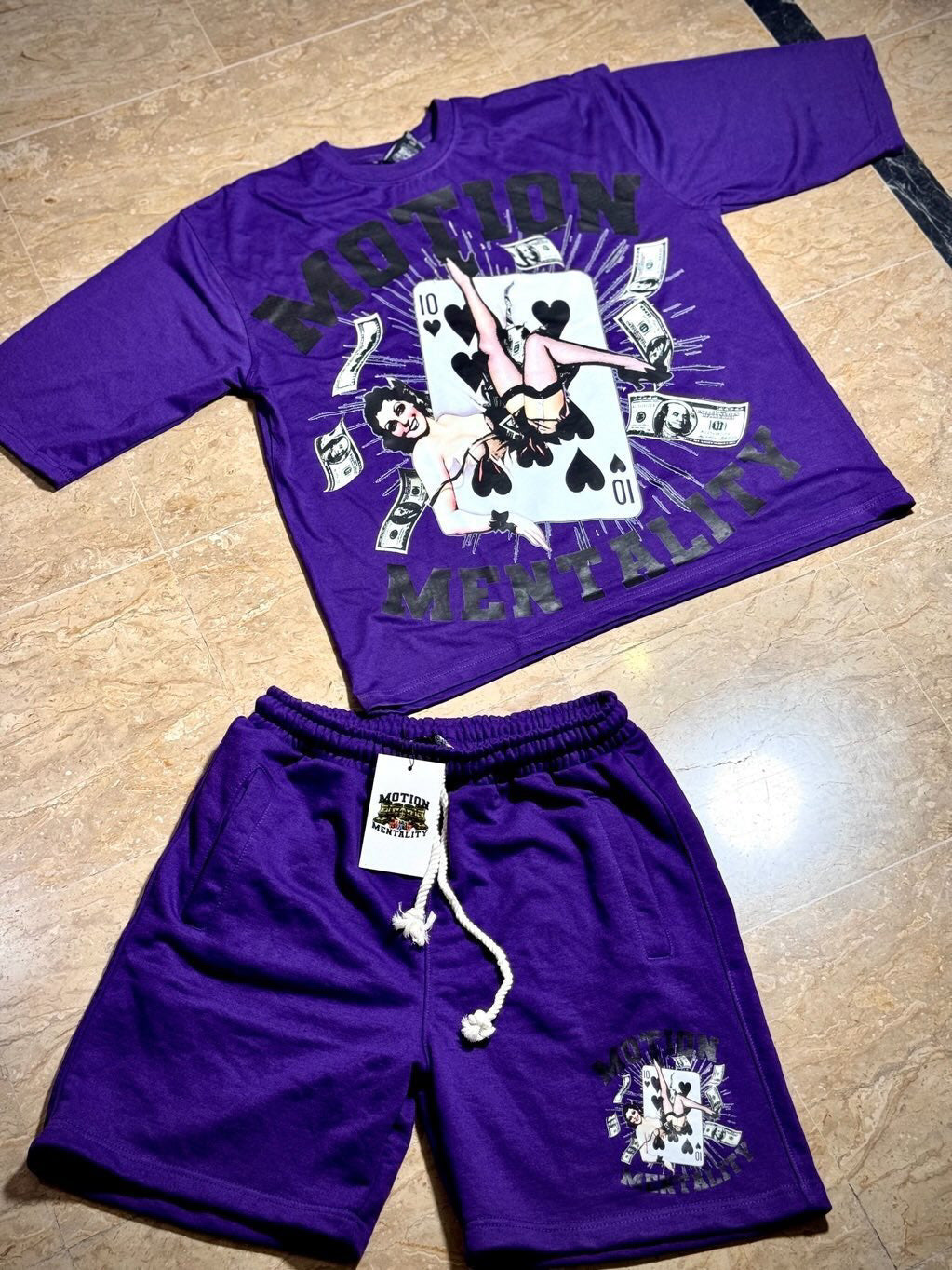 SPADE CARD “PURPLE” SHORTS