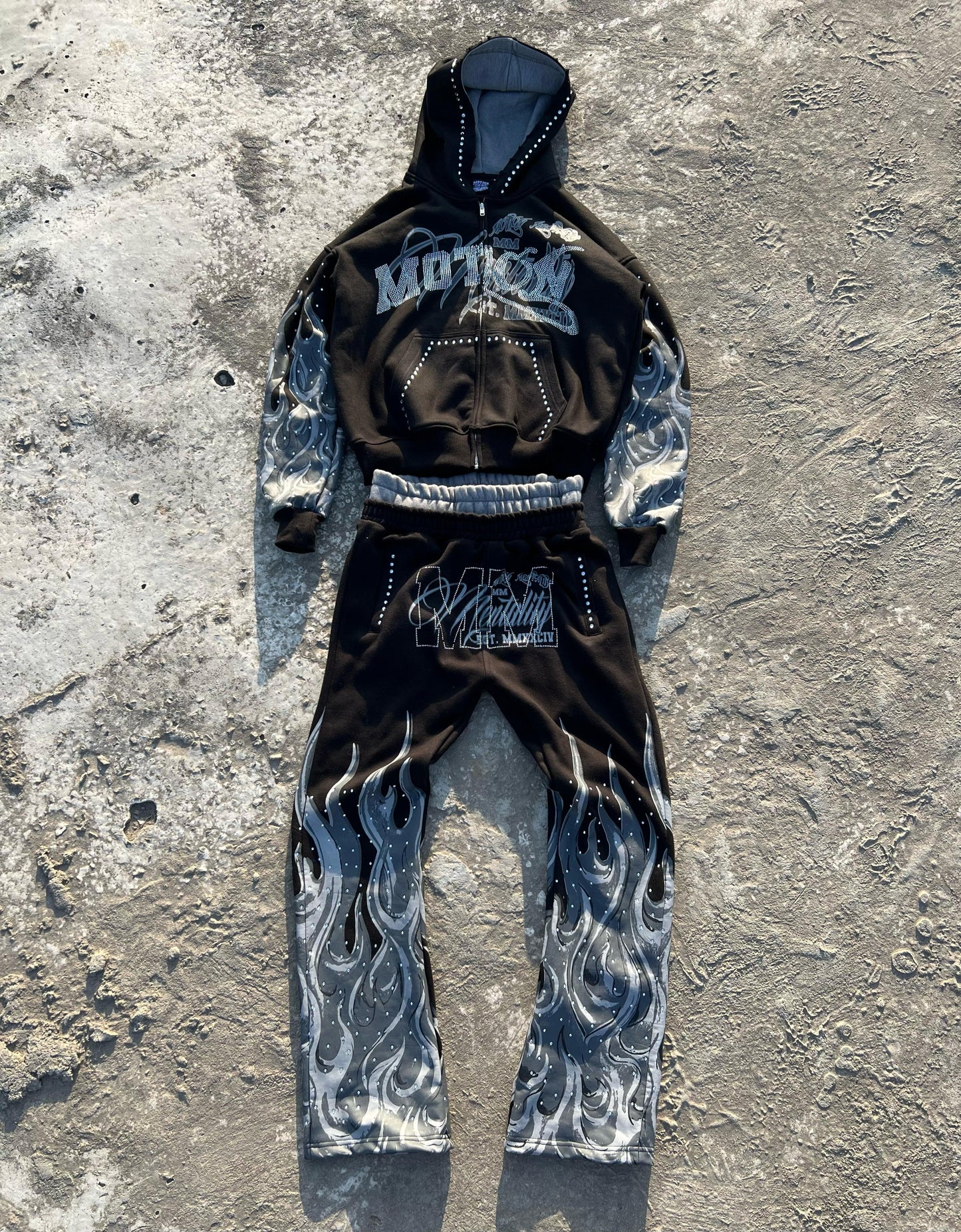 MM FLAME HOODIE SET