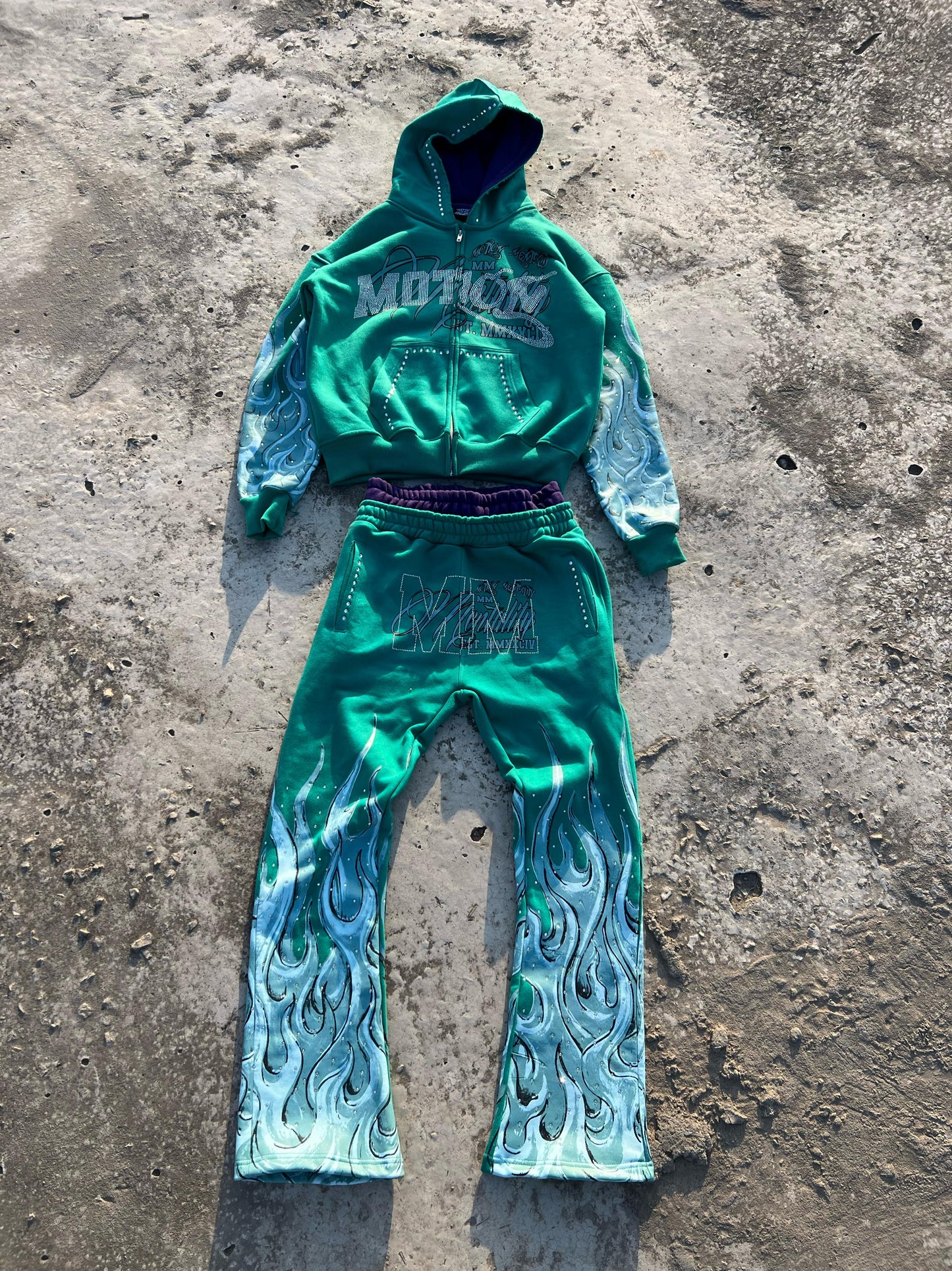 MM FLAME HOODIE SET