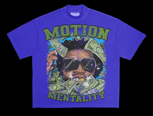 T-SHIRT NECK BLUE MOTION MENTALITY